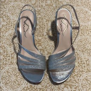 Nina silver heels